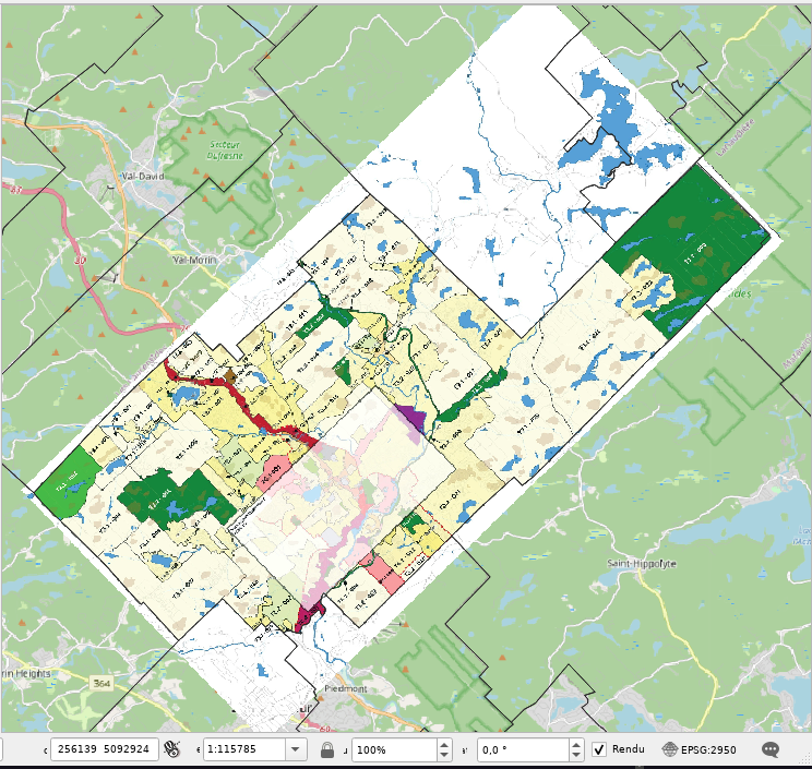 Nouvelle couche géoréférencée
